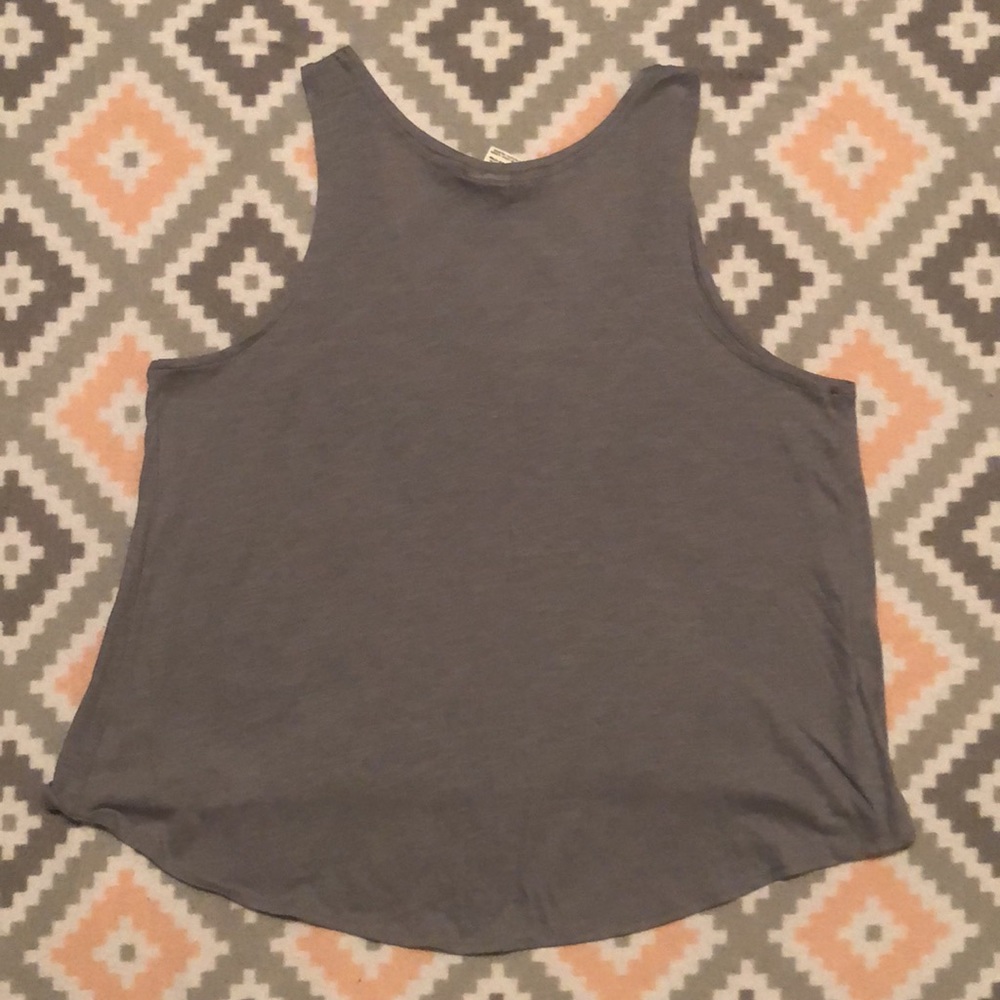 PINK Gray w/Hot Pink Sequins NWOT Tank Top SzM - Picture 6 of 6